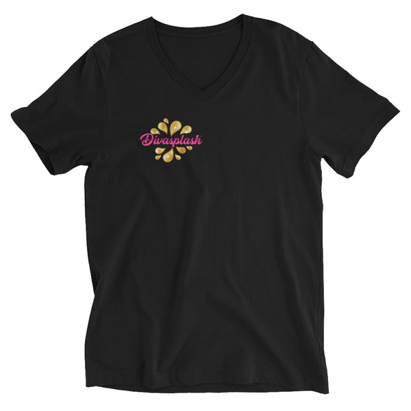 Unisex Short Sleeve V-Neck T-Shirt - Divasplash